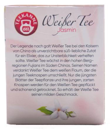Teekanne White Tea Jasmine - Pack of 3 (60 Tea Bags) | Premium Quality International Shipping - Buy Online on GoSupps.com