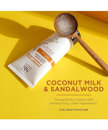 Soapbox Gentle Exfoliating Body Scrub - Coconut Milk & Sandalwood 6oz | Moisturizing Scrub for Smoother Skin with Coconut Oil & Aloe Vera - International Shipping Available - Buy Online on GoSupps.com