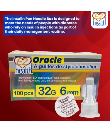 Oracle Insulin Pen Needles 32G 6mm - Buy Online on GoSupps.com