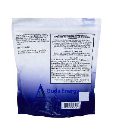 Duda Energy 5 lb Pure Sodium Carbonate Dense Soda Ash Na2CO3 - pH Adjust, Chemical Spa Pool Cleaning, Dishwasher - Buy Online on GoSupps.com
