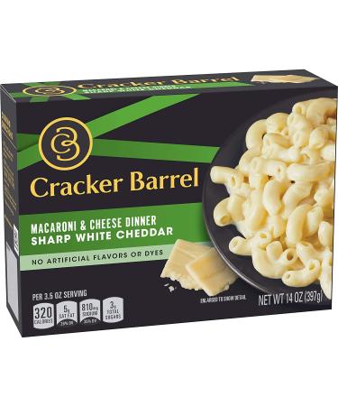 Cracker Barrel Sharp White Cheddar Macaroni & Cheese Dinner - 12 Pack, 14 oz Boxes - Buy Online on GoSupps.com