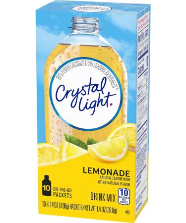 Crystal Light Lemonade Drink Mix - 10 On-The-Go Sachets 39.6g - Buy Online on GoSupps.com