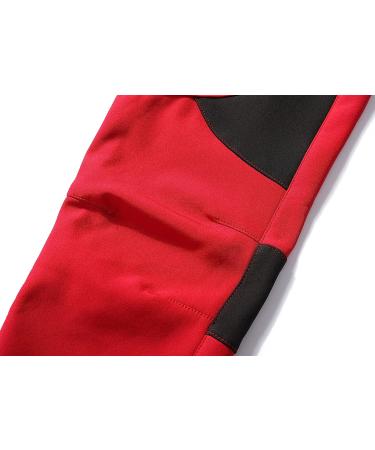 Dafengea Kids Snow Ski Pants - Waterproof & Windproof Outdoor Fleece Warm Snowboard Pants for Boys Girls (Red, 7Y) - Buy Online on GoSupps.com