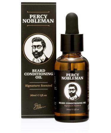Beard Oil by Percy Nobleman 99% Beard Conditioning Oil With a Mixture of Quality Ingredients that Softens and Conditions your Facial Hair. (30ml) - Buy Online on GoSupps.com