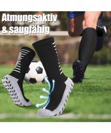 Buy Utensilsto 3 Pairs Football Grip Socks - Anti-Slip Sports Socks for Men (Size 38-46) | Perfect for Football Marathon and Basketball - Buy Online on GoSupps.com