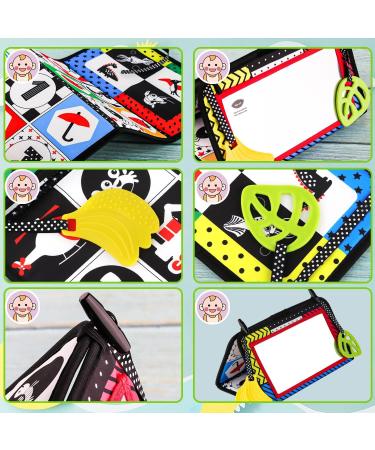Buy Tyfyh Baby Mirror with Crackling Book | Foldable Black & White Contrast Toy | Best Learning Gift for Newborns - Buy Online on GoSupps.com