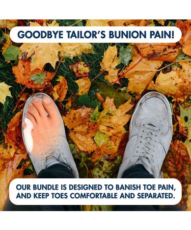Dr. Frederick's Tailor's Bunion Pain Relief Bundle - 6 Shields & Spacers + 6 Gel Pads - Protector for Shoes - Buy Online on GoSupps.com