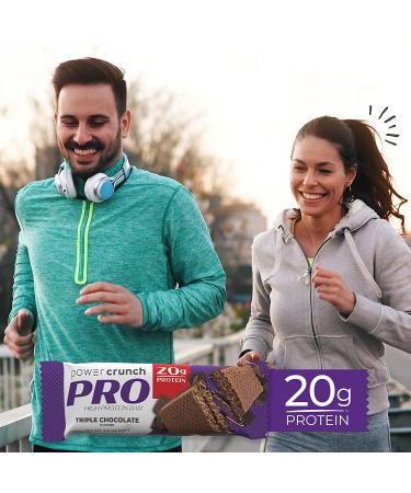 BNRG Power Crunch Triple Chocolate Protein Energy Bars - 12 Pack (2.0 oz Each) | High-Protein Snacks - Buy Online on GoSupps.com