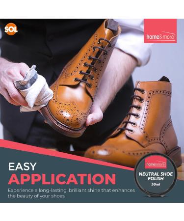 6pk 50ml Neutral Shoe Polish | Protect & Shine Leather Cream Wax - Buy Online on GoSupps.com