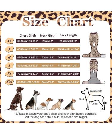 Kuoser Large Dog Surgical Recovery Suit L for Male & Female Dogs - Brown Post-Surgery Body Suit - Buy Online on GoSupps.com