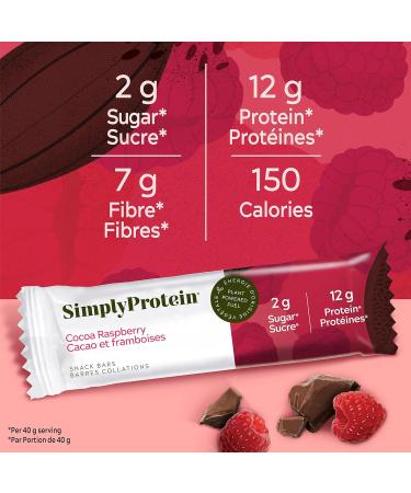Simply Protein Best Sellers Variety Pack + Simply Protein Cocoa Raspberry Protein Bars | Gluten Free Vegan High Protein Snacks - Buy Online on GoSupps.com