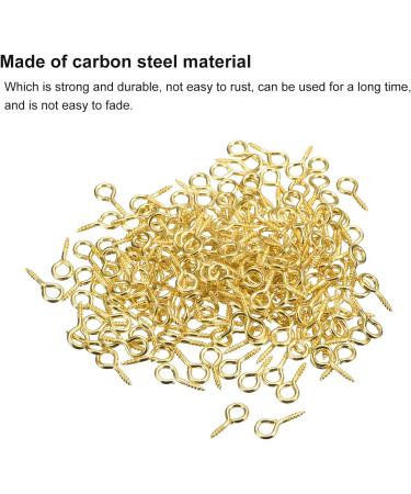 500pcs Small Gold Tone Screw Eye Pins Hooks for Jewelry Making DIY Crafts - 5.5x12x1.2mm - Buy Online on GoSupps.com