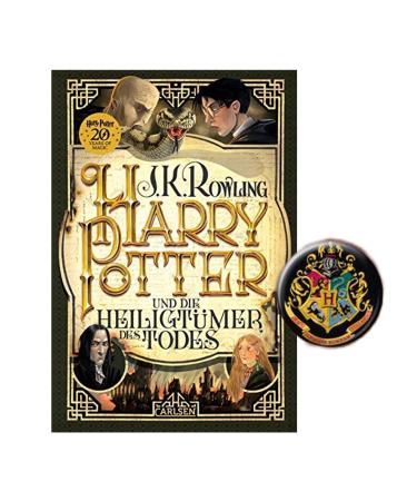 Carlsen Verlag Harry Potter and the sanctuaries of death band-bound edition from the 7th century 1x original Harry Potter button
