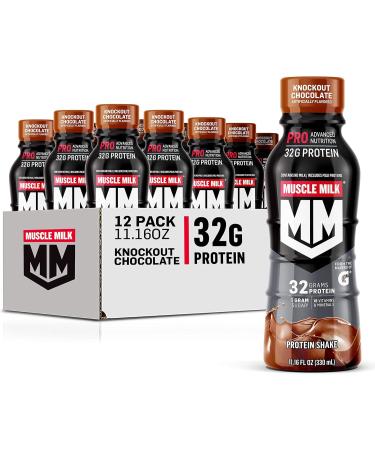 Muscle Milk Genuine Protein Shake Vanilla Creme 11.16 Fl Oz Bottle & Pro Advanced Nutrition Protein Shake Knockout Chocolate - Buy Online on GoSupps.com