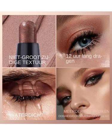 Chalk Eyeshadow PencilsShimmer Eyeshadow Pencil 6 Piece Waterproof Long Lasting Glow Crayon Cosmetic Beauty Feminine Care - Buy Online on GoSupps.com