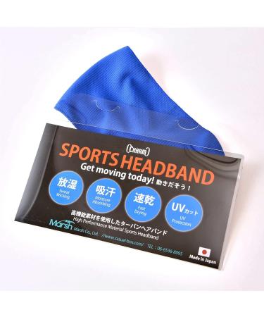 CHARM Casualbox Sport Headband - Moisture Absorbent Yoga Hairband | Sweatband in Blue for Active Lifestyle - Buy Online on GoSupps.com