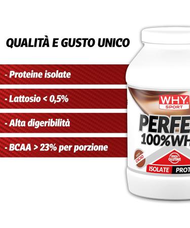 Why Sport 100% Whey Protein Powder - Isolated Proteins for Muscle Mass with Essential Amino Acids - Delicious Cocoa Flavor - 900g - International Shipping - Buy Online on GoSupps.com