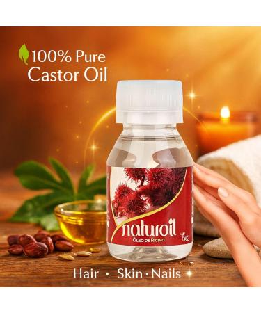 BO COSMETICS Naturoil Castor Oil for Hair Skin & Nails 2 oz Rich in Fatty Acids & Vitamin E Strengthens Nourishes & Repairs Non-Greasy Fast-Absorbing Multipurpose Oil - Buy Online on GoSupps.com