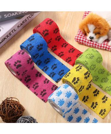 Veraing Self-Adhesive Bandage for Pets | Elastic Cohesive Bandages for Dogs & Horses | 6 Rolls for Wrists & Ankles - Buy Online on GoSupps.com