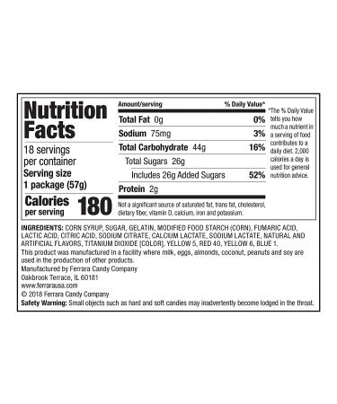 Trolli Sour Brite Mini Crawlers Gummy Worms - 2 oz Pack of 18 - Buy Online on GoSupps.com