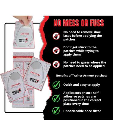 Big Toe Hole Preventer for Running Shoes | Self-Adhesive White Patches for Footwear Repair - Buy Online on GoSupps.com