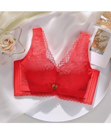 SHINEHUA Bralette Lace Sleep Bustier Tops for Women - Modern Red 36 | Stylish & Comfortable Lingerie - Buy Online on GoSupps.com