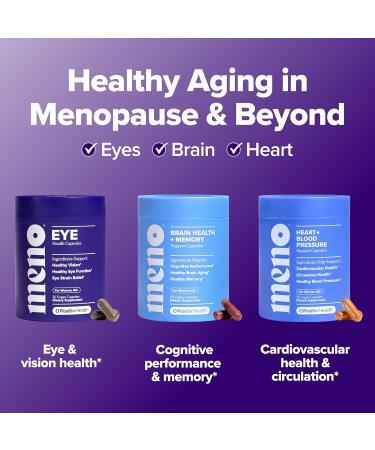 O Positiv MENO Eye Health Capsules Daily Support for Eye Strain, Occasional Dryness & Healthy Tear Production with Lutein, Zeaxanthin, Bilberry Extract, Vitamin A & Lycopene 30 Servings - Buy Online on GoSupps.com