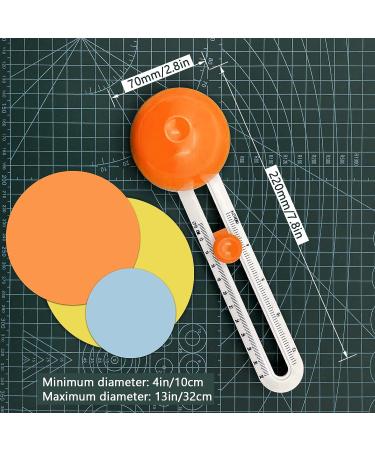 Circle Cutter  Circular Paper Cutter Circle Paper Trimmer Rotary Cutter Craft Supplies  Round Cutting Knife Cards Cutters ( Orange ) - Buy Online on GoSupps.com