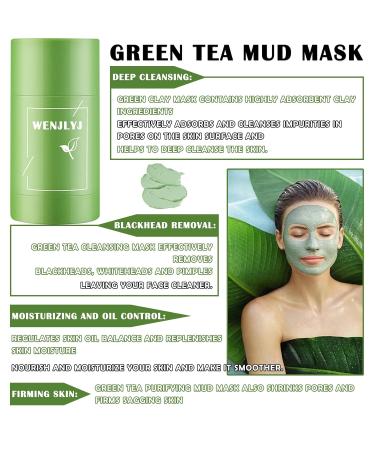 Buy Green Tea Clay Mask Stick | Moisturizing & Deep Cleansing Face Mud Mask for All Skin Types - Shipping Worldwide - Buy Online on GoSupps.com