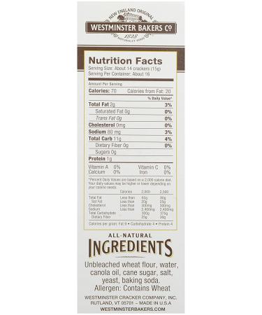 Westminster Baker Company Soup & Snack Crackers 8 oz - Premium Quality - Buy Online on GoSupps.com