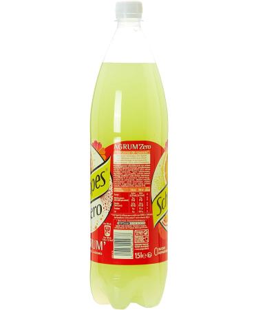 Schweppes Carbonated drink with natural orange extracts and grapefruit lime and mandarin flavors - 1.5L bottle - Buy Online on GoSupps.com