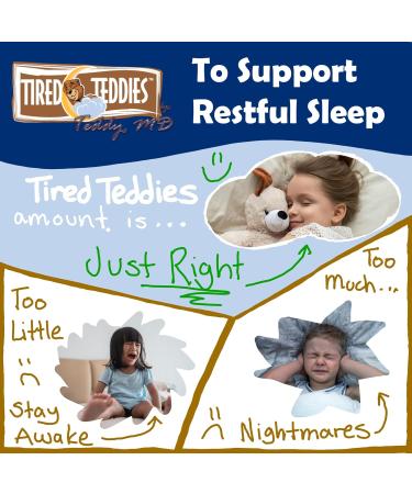 Tired Teddies Low Dose Melatonin Kids Chewable 0.3 mg - Kids Melatonin Tablet Sleep Support with Chamomile Bubblegum Flavor 90 Count - Buy Online on GoSupps.com
