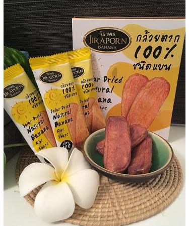 Wholesale 13-Pack Jiraporn Solar Dried Natural Banana Flat Shape 240g - Bulk Pricing Available - Buy Online on GoSupps.com
