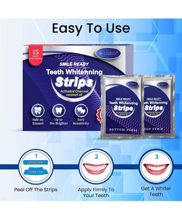 Douboo Teeth Whitening Strips - Non-Sensitive Formula - 15 Sessions - Safe for Enamel - Peroxide Free - Buy Online on GoSupps.com
