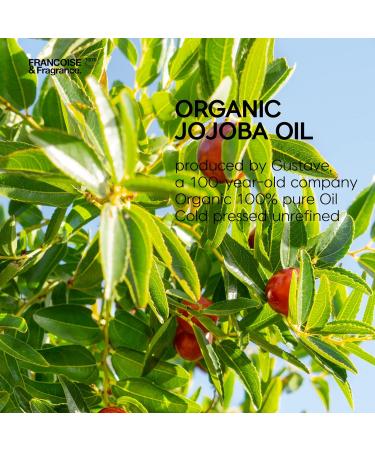 Francoise K-Beauty 100% Pure Cold Pressed Jojoba Oil - Organic Moisturizing & Itchy Relief for Eczema & Sensitive Skin (1 fl oz - Buy Online on GoSupps.com