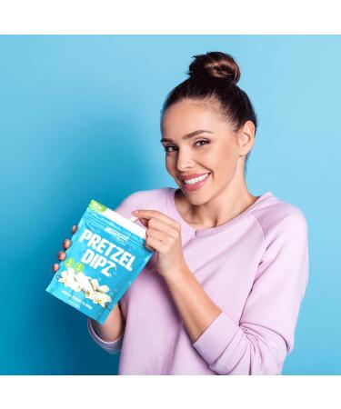 No Sugar Pretzel Sticks Vanilla Yogurt Covered Diet Pretzel Crisps Sweet Salty Crunchy Perfection Snack and Share 0g Sugar 4g Fibre -1 Pack (200g) - Buy Online on GoSupps.com