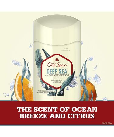 Old Spice Deep Sea Men's Antiperspirant Deodorant 2.6 oz - Ocean Elements, Invisible Solid - Buy Online on GoSupps.com