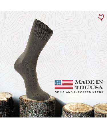 FoxRiver Men's Wick Dry Auras Ultra-Lightweight Liner Crew Socks - Large Olive - Buy Online on GoSupps.com