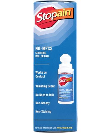 Stopain Extra Strength Pain Relief Roll-On 3oz (2 Pack) - Fast Acting Relief - Buy Online on GoSupps.com
