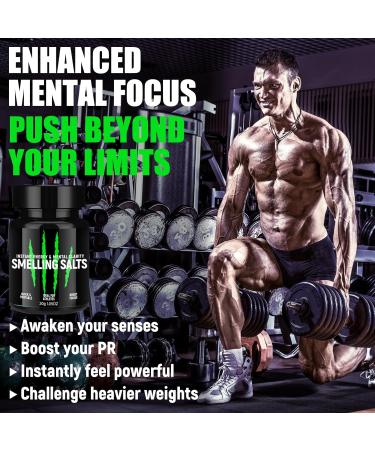 Potent Salts Wake Up for Athletes Salts for Athletes in Hockey Weightlifting and Powerlifting - Activate Before Smelling Instant Energy Enhanced Focus & Motivation-30g-25 Green - Buy Online on GoSupps.com