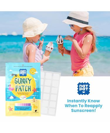 SunnyPatch UV Detecting Patches (24 Pack) | Natural Waterproof Patches for Kids & Adults | Color-Changing Sunscreen Reminder - Buy Online on GoSupps.com