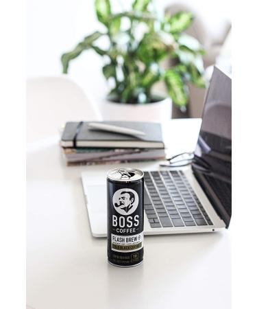 BOSS Coffee by Suntory - Japanese Flash Brew Original Black Coffee 8oz 12 Pack - Imported from Japan - Espresso Doubleshot - Ready to Drink - Keto Friendly, Vegan, No Sugar, Gluten, or Dairy - Buy Online on GoSupps.com