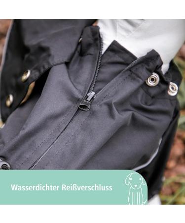 Kerbl Raincoat Manchester S Black - Stylish and Waterproof for Small Dogs - Buy Online on GoSupps.com