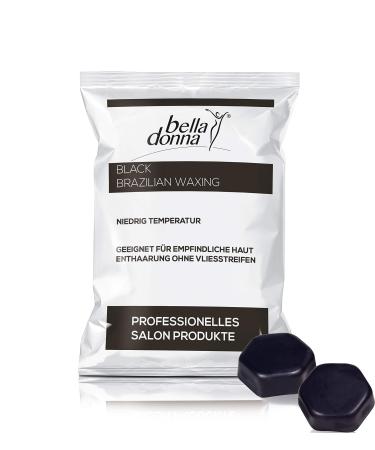 Bella Donna "Charcoal" Wax Blocks with Honey and Brazilian Pinewood 1000g -Ideal for Tanned Skin Charcoal 1 kg (Pack of 1) Blocks