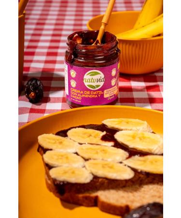 P te Tartiner BIO Dattes Amandes & Cacao Natuvid | 250g | Sans Gluten | Sans Sucres Ajout s & Sans Huile de Palme | Vegan & Naturelle (Seulement 3 Ingr dients) - Buy Online on GoSupps.com