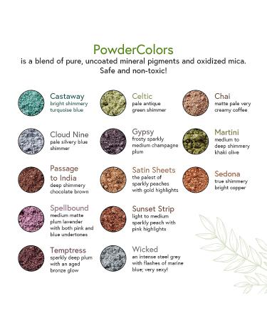 Honeybee Gardens PowderColors Spellbound Mineral Eye Shadow | Plum Lavender Matte | Portable 2g - Buy Online on GoSupps.com