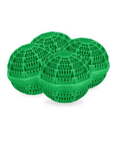 Relaxdays Laundry Ball Plastic 50% Ceramic Green 9.5 x 10.5 x 10.5 cm