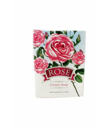 Cream Soap ROSE - Natural Rose Water Infused 100g | Nourishing & Moisturizing eCommerce - Buy Online on GoSupps.com
