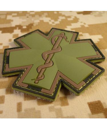 Olive Drab Multicam EMS EMT Medic Paramedic Morale PVC Hook Patch - Buy Online on GoSupps.com