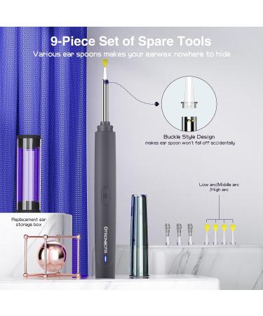 Ear Wax Removal Tool with 1300P FHD Camera - Ear Cleaner Kit for iPhone iPad & Android - Buy Online on GoSupps.com
